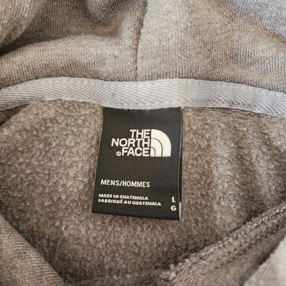 North Face Red Pullover Hoodie Size L - Picture 6 of 9